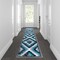 Flash Furniture Turquoise 2' x 11' Diamond Patterned Area Rug OKR-RG1106-211-TQ-GG - alternate 1